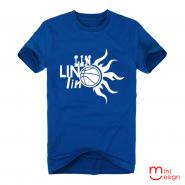 （男款）LIN LIN LIN潮流設計短T 三色-Minidesign-黑色-2XL