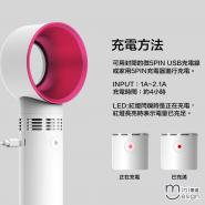 韓國2020新款USB充電攜帶式無葉風扇 三色-Mini嚴選