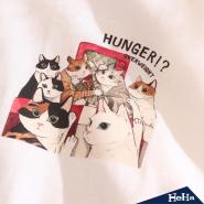 一群貓貓情侶短袖上衣 兩色-HeHa