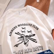 K-47蚊子基地情侶短袖上衣 兩色-HeHa