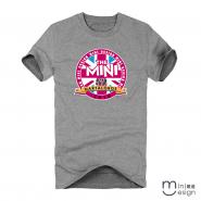 【Minidesign】（男款）THE MINI標章潮流短T 三色