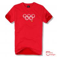 【Minidesign】（男款）挺奧運得金牌潮流設計短T 五色