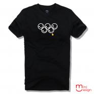 【Minidesign】（男款）挺奧運得金牌潮流設計短T 五色