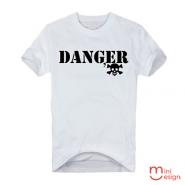 【Minidesign】（男款）DANGER骷髏美式潮流短T 三色