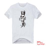 【Minidesign】（男款）Kuso骷髏兔子潮流短T 三色