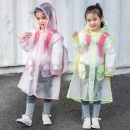  【Mini嚴選】兒童透明背包款雨衣 三色