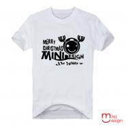 【Minidesign】（男款）Mini聖誕麋鹿頭潮流短T 五色