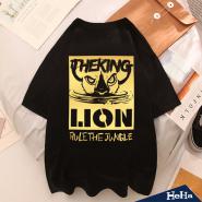 【HeHa】LION印花短袖上衣 兩色