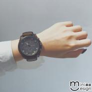 【Mini嚴選】潮流個性穿搭大鏡面手錶 三色