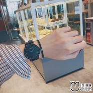【Mini嚴選】韓風PU皮帶個性手錶 三款